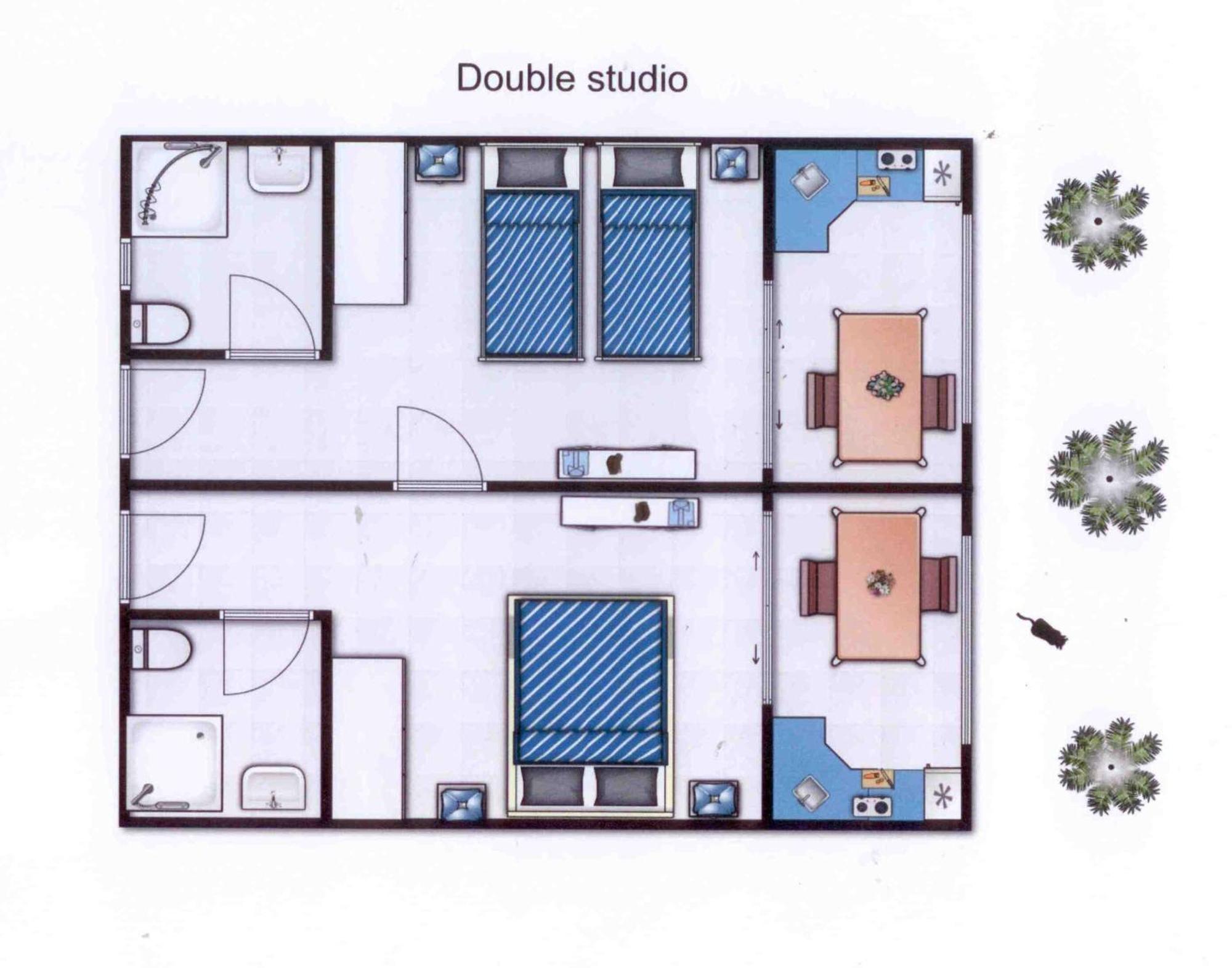 Les Creolines Aparthotel Sainte-Luce Quarto foto